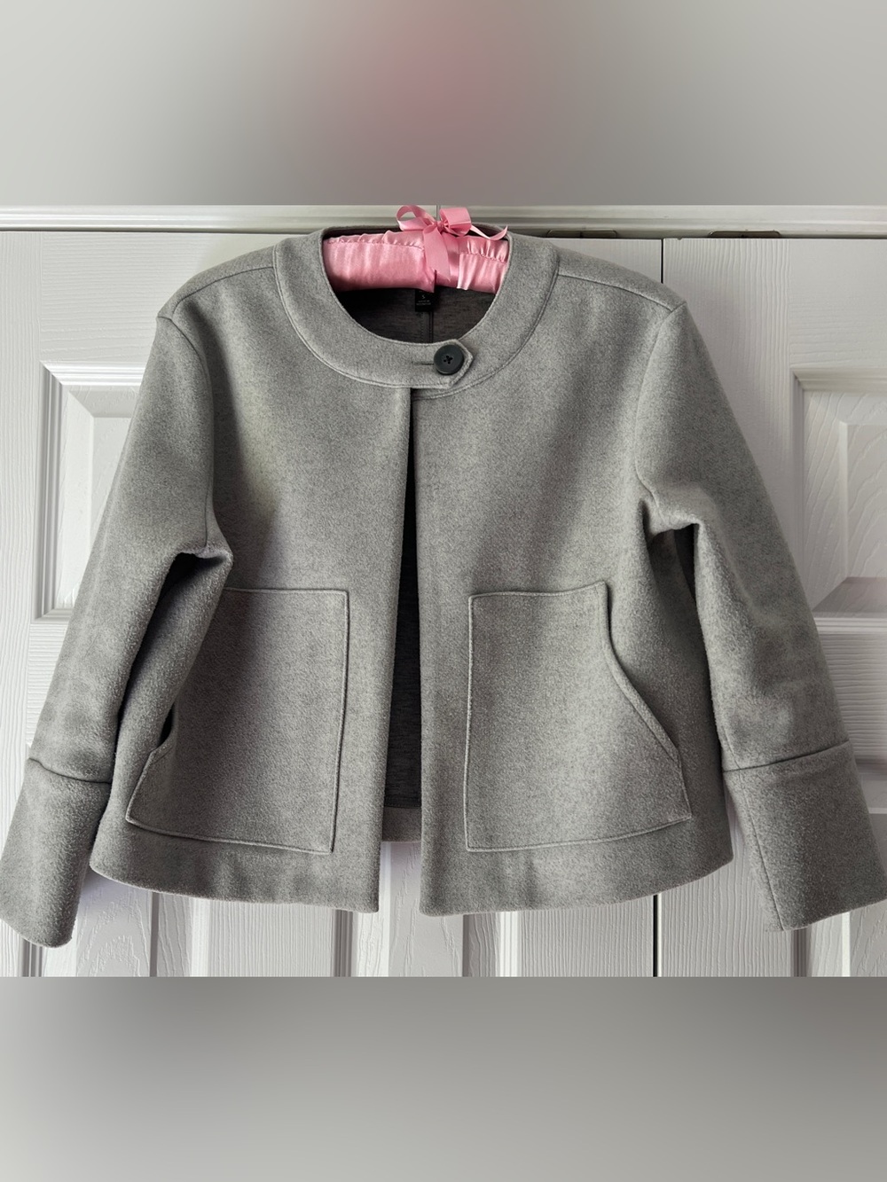 Banana Republic Gray Felted Jacket – Size PS